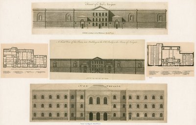 Design for Newgate Prison by English School